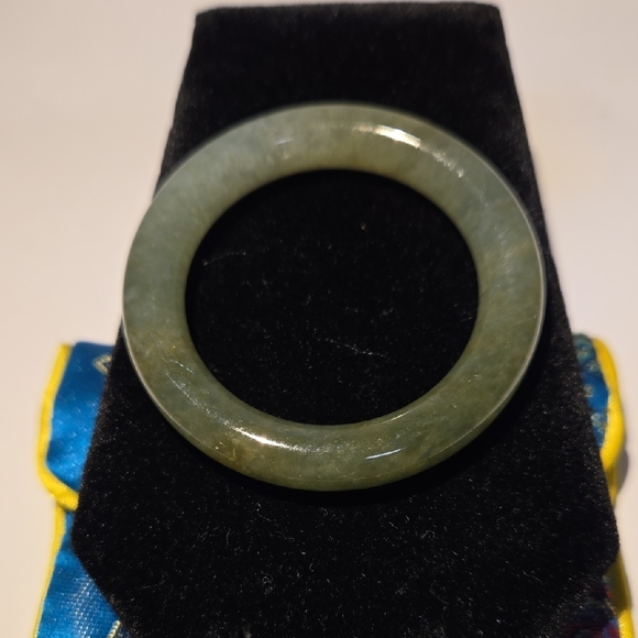 Unbranded Other - Vntg Dark Green Jadeite Baby Bangle New Old Stock 31mm Inside 8mm Thickness
